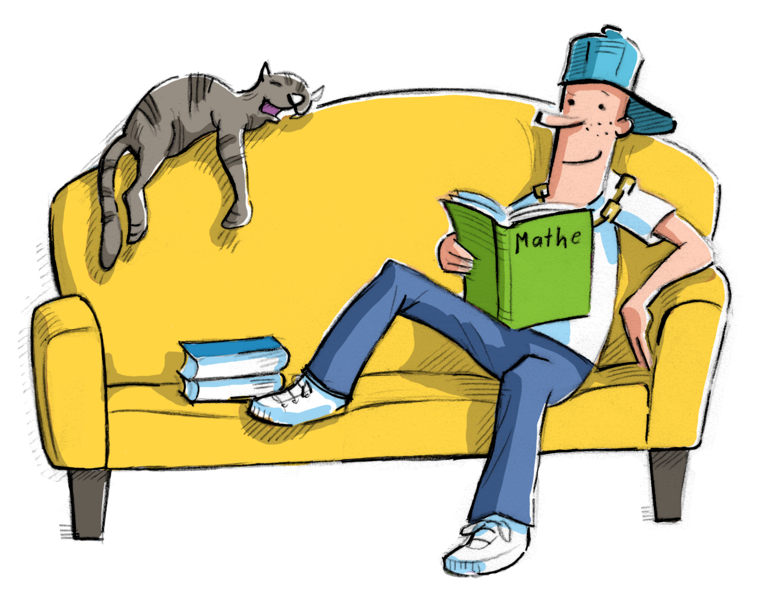 Situation mit Buch
